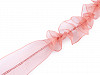 Organza Pull / Ruffle Ribbon width 26 mm with Lurex