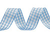 Gingham Check Ribbon width 15 mm