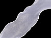 Ruban en organza éclat perlé, largeur 80 mm