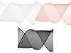 Nastro in organza, luminoso, perlato, larghezza: 80 mm