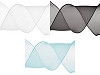Nastro in organza, luminoso, perlato, larghezza: 80 mm