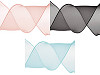 Ruban en organza éclat perlé, largeur 80 mm
