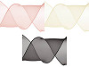 Nastro in organza, luminoso, perlato, larghezza: 80 mm