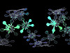 Snowflake Trimming with AB effect width 25 mm