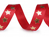 Christmas Satin Ribbon Stars width 20 mm