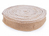 Jute Ribbon with Beads width 65 mm