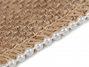 Jute Ribbon with Beads width 65 mm