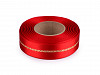 Christmas Double Face Satin Ribbon with Lurex width 25 mm