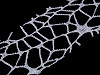 Stuha pavučinka s glitrami šírka 40 mm vianočná