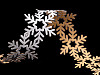 Christmas Self-adhesive Trim - Snowflakes width 35 mm