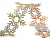 Liseré autocollant de Noël - Flocons de neige, largeur 35 mm