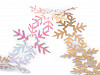 Selbstklebende Weihnachtsborte Schneeflocken Breite 35 mm