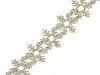 Selbstklebende Weihnachtsborte Schneeflocken Breite 35 mm
