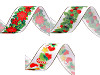 Christmas ribbon width 35 mm with lurex