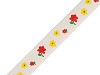Cotton Ribbon width 15 mm Flowers