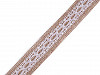 Jute Ribbon with Lace width 25 mm