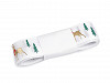 Christmas Grossgrain Ribbon, Reindeer width 25 mm