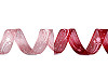 Weihnachtsband halbtransparent Breite 25 mm Komet