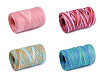 Raffia-Bast natürlich zum Flechten von Taschen, multicolor, Breite 5–8 mm