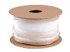 Organza ribbon with pearl luster and lurex, width 50 mm