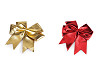 Christmas red metallic bow