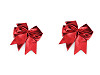 Lazo metálico rojo navideño