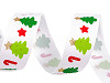 Christmas grosgrain ribbon, width 25 mm