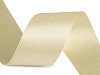 Double-sided satin ribbon with lurex shine, width 40 mm