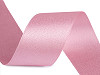 Double-sided satin ribbon with lurex shine, width 40 mm