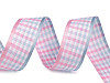 Checkered ribbon width 25 mm