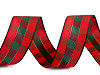 Checkered ribbon width 25 mm