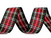 Checkered ribbon width 25 mm