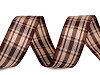 Checkered ribbon width 25 mm