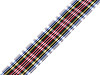 Checkered ribbon width 25 mm