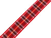 Checkered ribbon width 25 mm