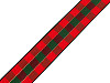 Checkered ribbon width 25 mm