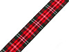 Checkered ribbon width 25 mm