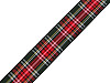 Checkered ribbon width 25 mm