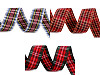 Checkered ribbon width 25 mm