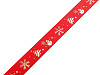 Christmas satin ribbon, width 10 mm