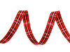 Checkered ribbon width 10 mm