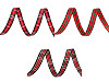 Checkered ribbon width 10 mm