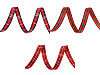 Checkered ribbon width 10 mm