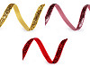 Nastro in velluto lurex, larghezza: 6 mm