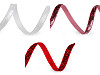 Nastro in velluto lurex, larghezza: 6 mm