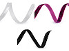 Nastro in velluto lurex, larghezza: 6 mm