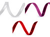 Nastro in velluto lurex, larghezza: 6 mm