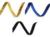 Nastro in velluto lurex, larghezza: 6 mm