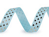 Grosgrain ribbon heart, width 15 mm