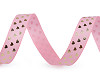 Grosgrain ribbon heart, width 15 mm